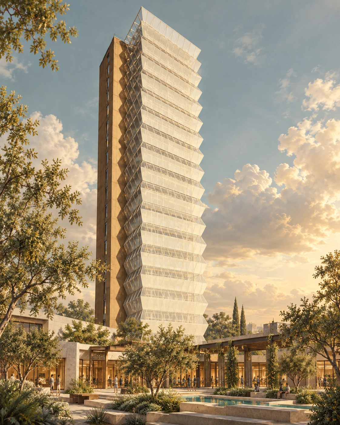 Ilustración arquitectónica de Vía Libertad, edificio donde se encuentra la oficina de Azit en Guadalajara.